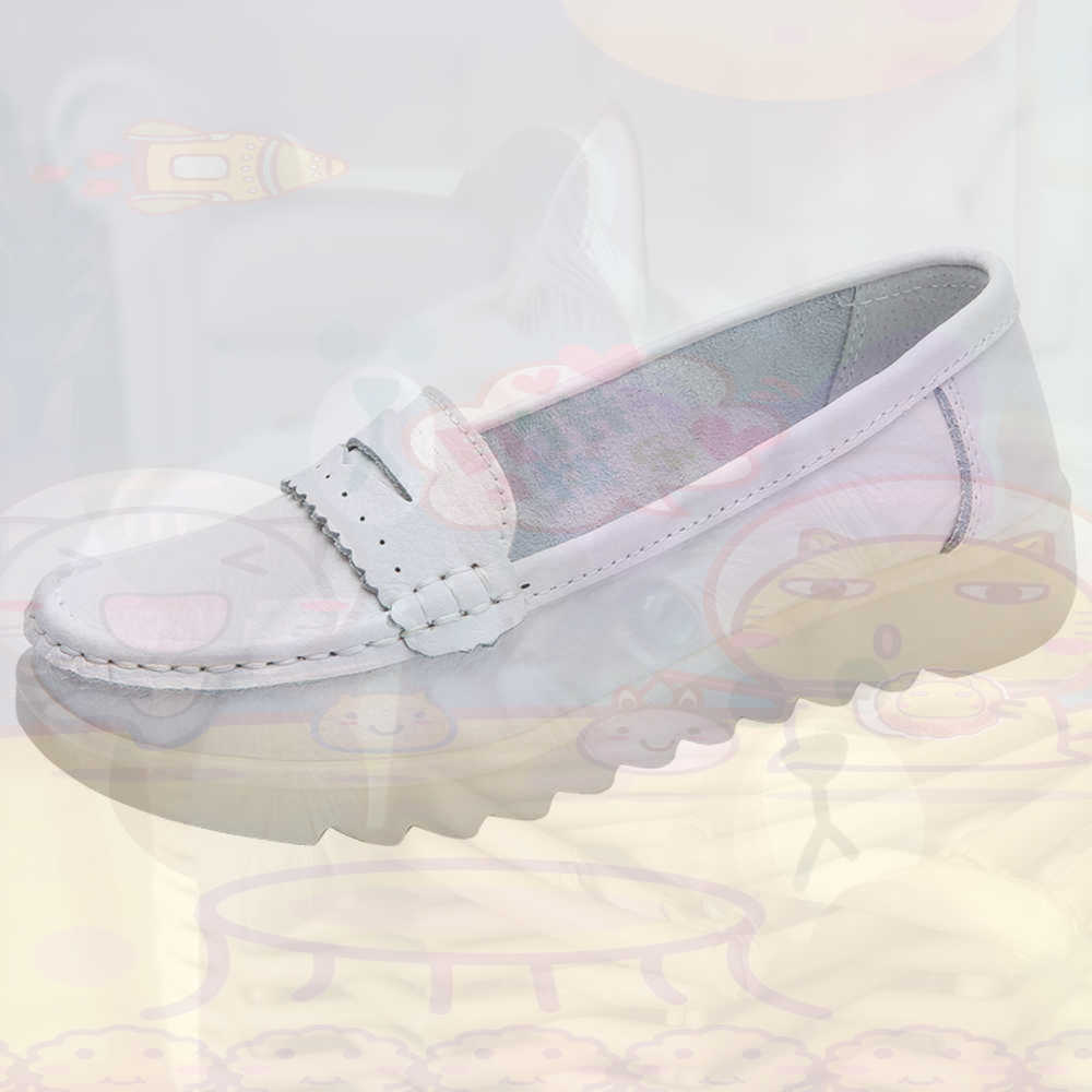 Street Fashion Vietnam - Mocassin Rijden Tienersneakers Skateboarden Damesschoenen Zilver
