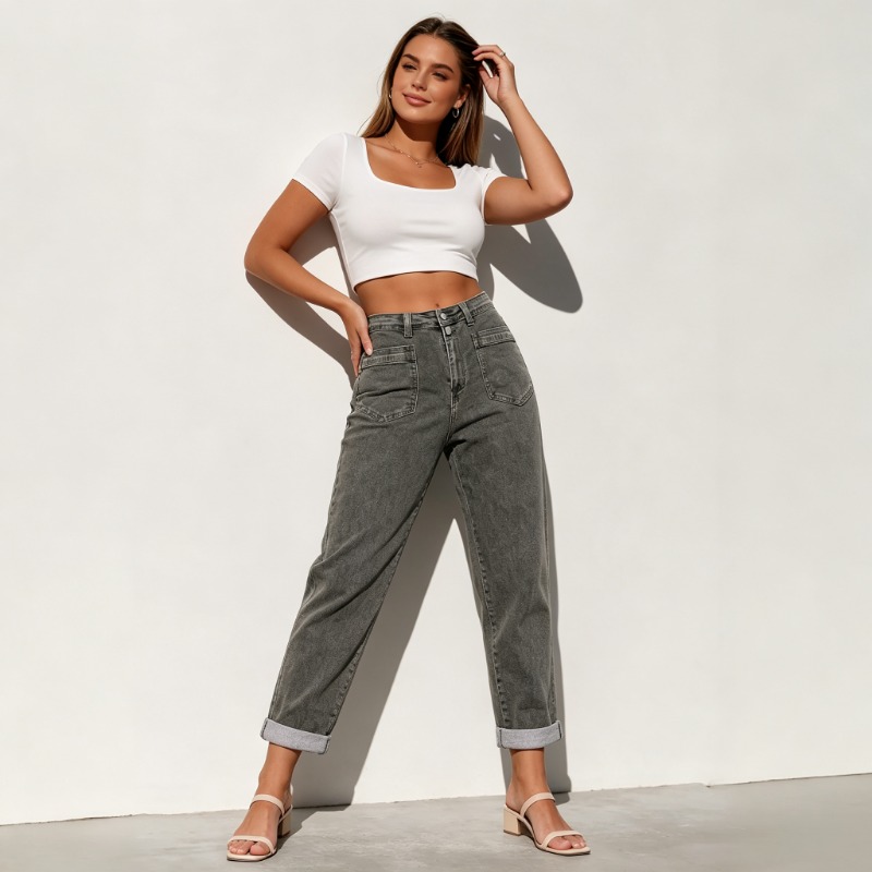 Street Fashion Jeans - Dames Plus Size Amerikaanse High Street