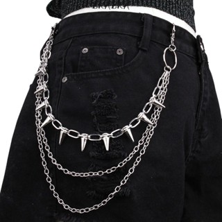 Street Fashion Jeans - Unisex hiphop punk rock metal tailleketting