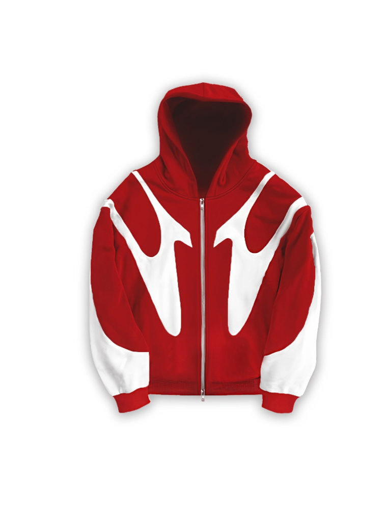 Street Fashion Zip Up Hoodie - Y2k Amerikaanse retro hoodie met letterprint