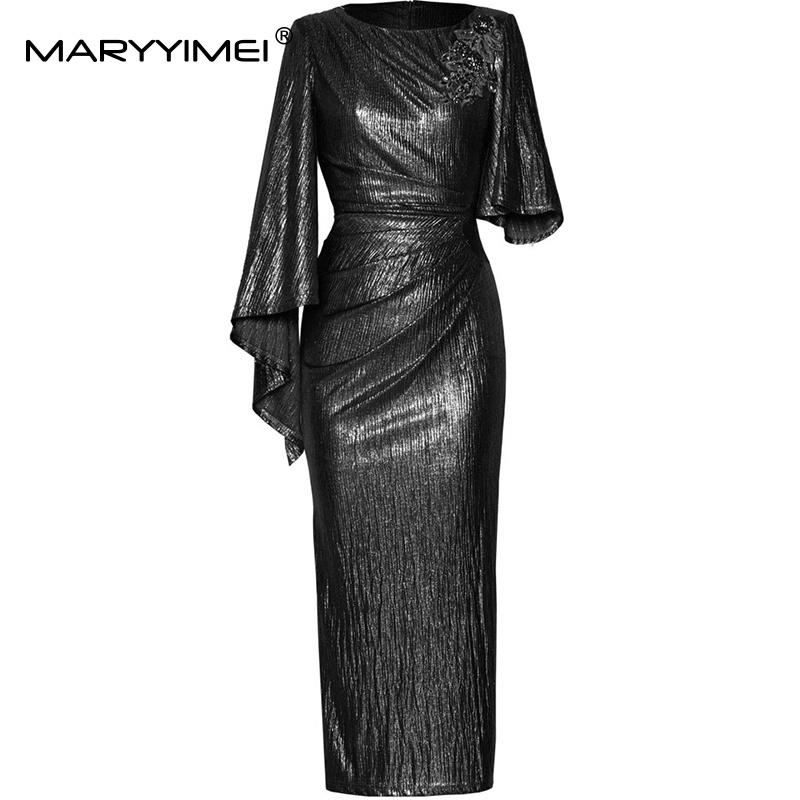Street Fashion Runway - MARYYIMEI Fashion Runway Zomer Maxi-jurk met