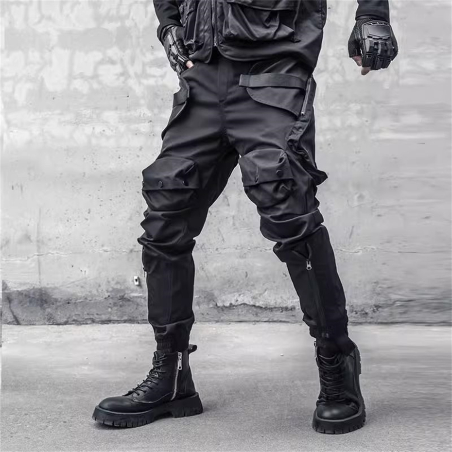 Techwear Pants Tactical - Mannen Y2K Cargo Broek Ritsvak Tactische