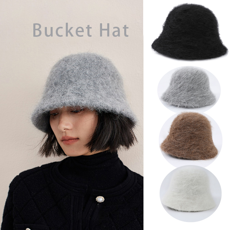 Street Fashion Russia - Winter Alpaca Fiber Hoogwaardige Emmer Hoed