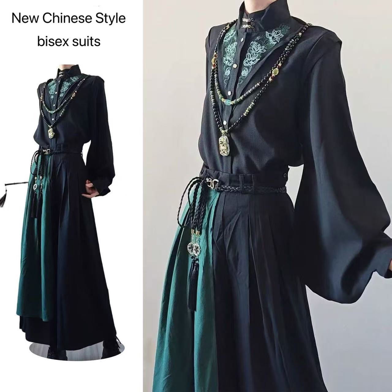 Street Fashion Outfit For Men - Nieuwe Chinese stijl Bisex pakken mannen
