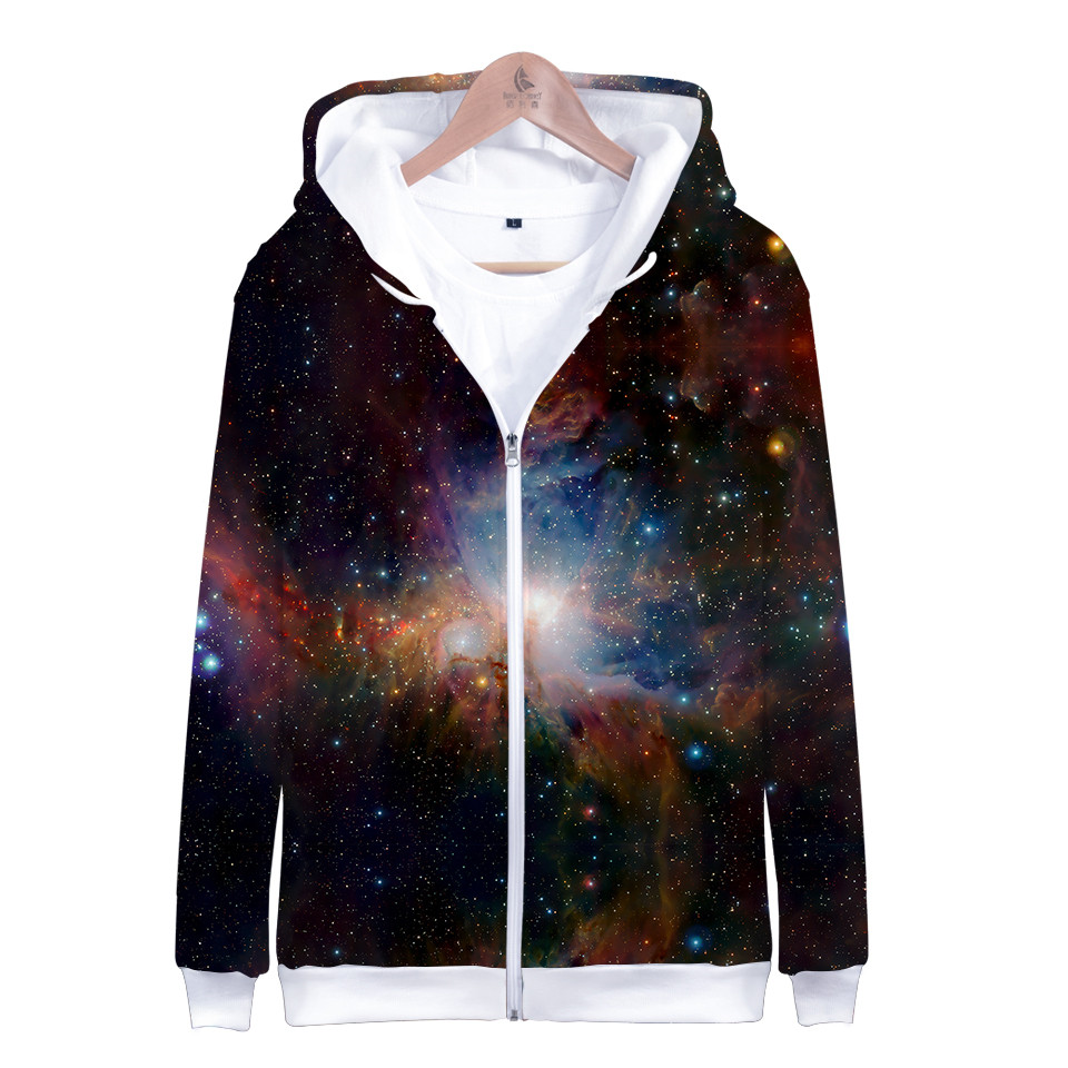 Coat Star Space Galaxy Hoodies - Street Fashion Zip Up Hoodie recensie en prijs