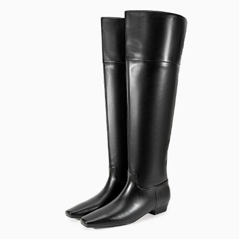 Zwarte matte leren laarzen met - Street Fashion Style Youtube recensie en prijs