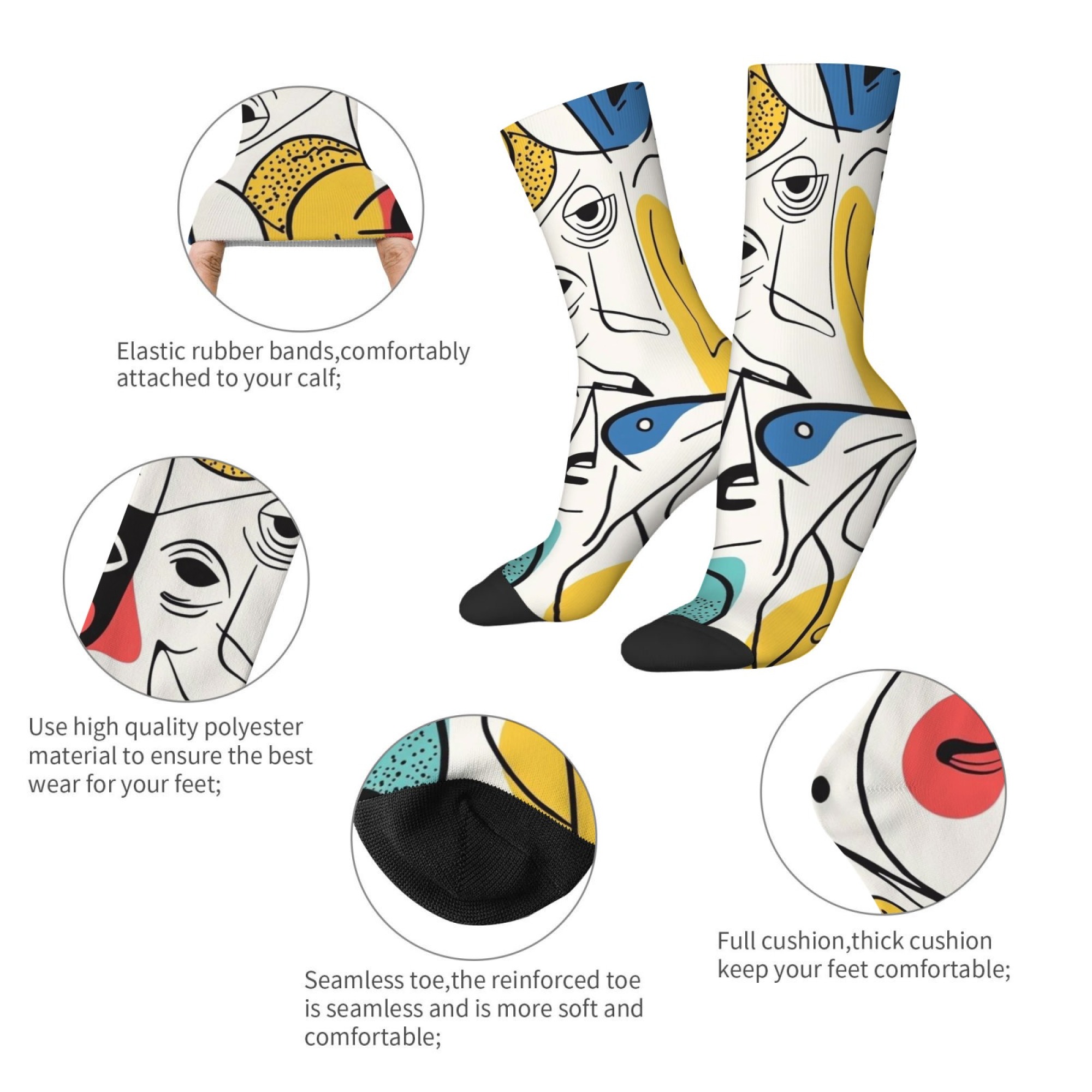 Picasso-stijl abstracte print  - Street Fashion Style Youtube recensie en prijs