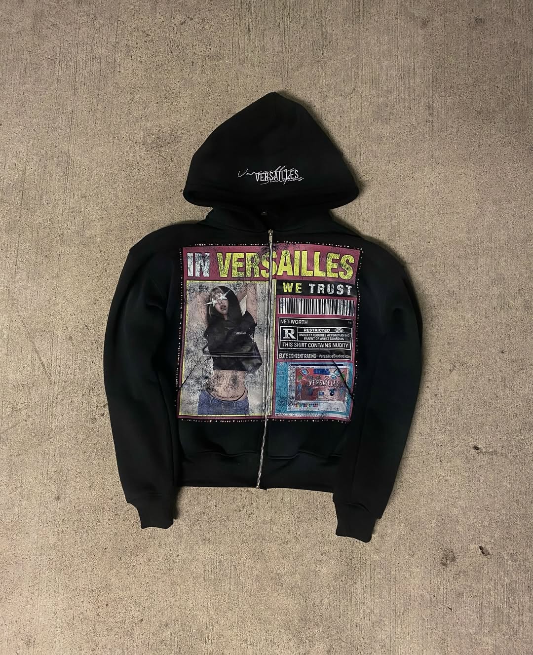 Retro Fashion Hoodie met Geïmp - Street Fashion Zip Up Hoodie recensie en prijs