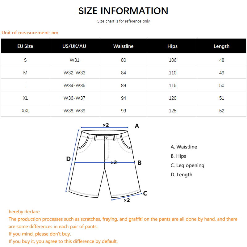 Hiphop streetwear denim shorts - Street Fashion Jeans recensie en prijs
