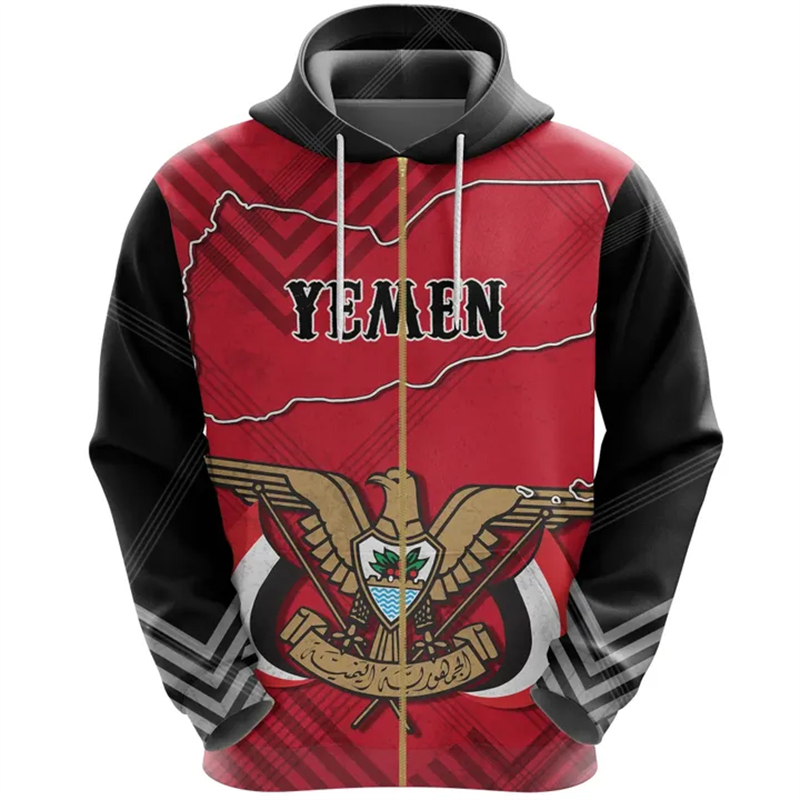 Vintage Heren Hoodie Jemen Vla - Street Fashion Zip Up Hoodie recensie en prijs