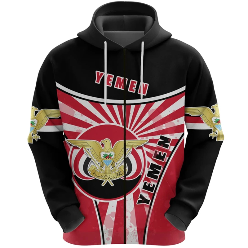 Vintage Heren Hoodie Jemen Vla - Street Fashion Zip Up Hoodie recensie en prijs