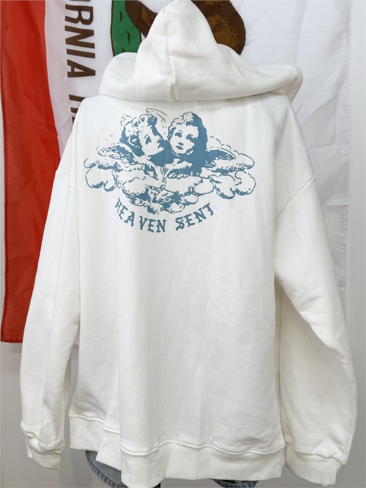 Witte Vintage Zip-up Hoodies D - Street Fashion Zip Up Hoodie recensie en prijs