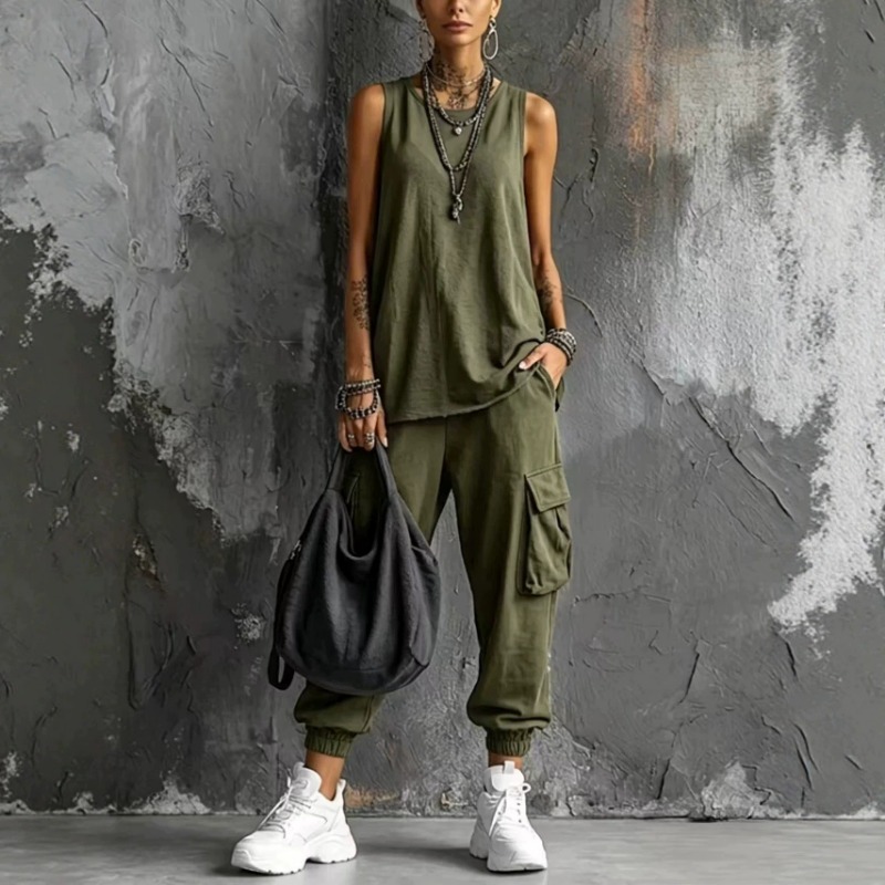 Dames zomerset: gebreide tankt - Cargo Pant Wide recensie en prijs