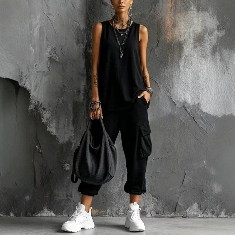 Dames zomerset: gebreide tankt - Cargo Pant Wide recensie en prijs