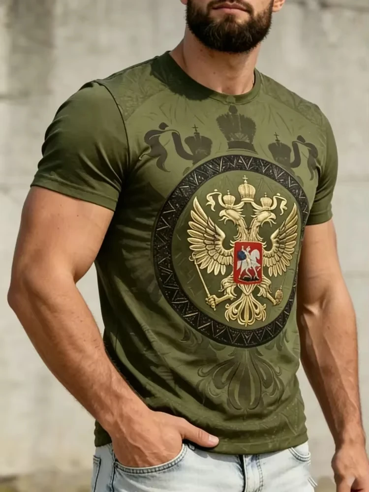 Russische vlag 3D-print T-shir - Street Fashion Russia recensie en prijs