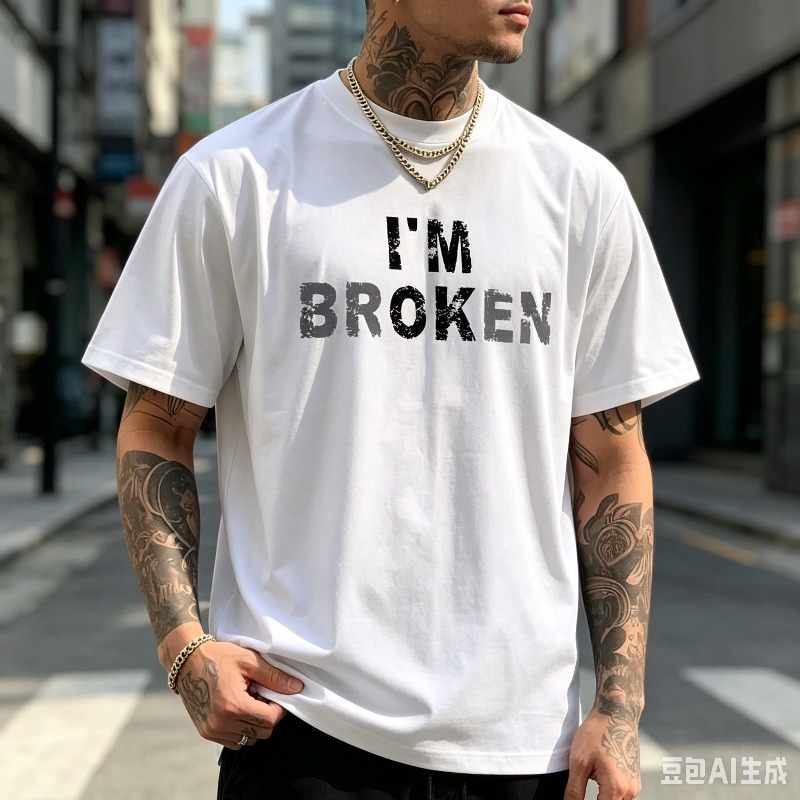 Distressed Quote Heren T-shirt - Street Style Fashion Quotes recensie en prijs