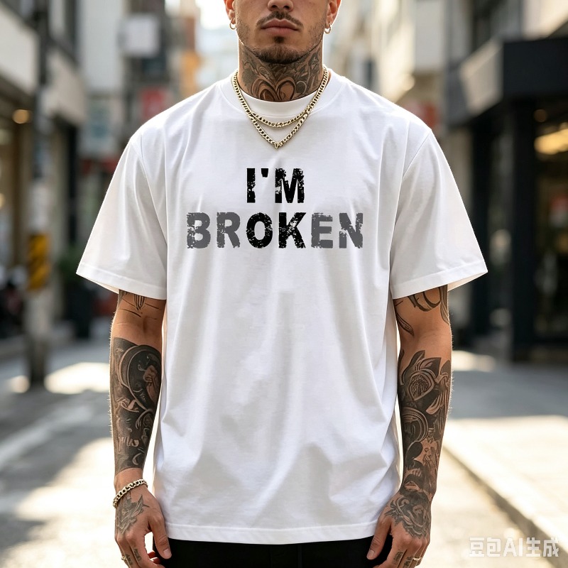 Distressed Quote Heren T-shirt - Street Style Fashion Quotes recensie en prijs