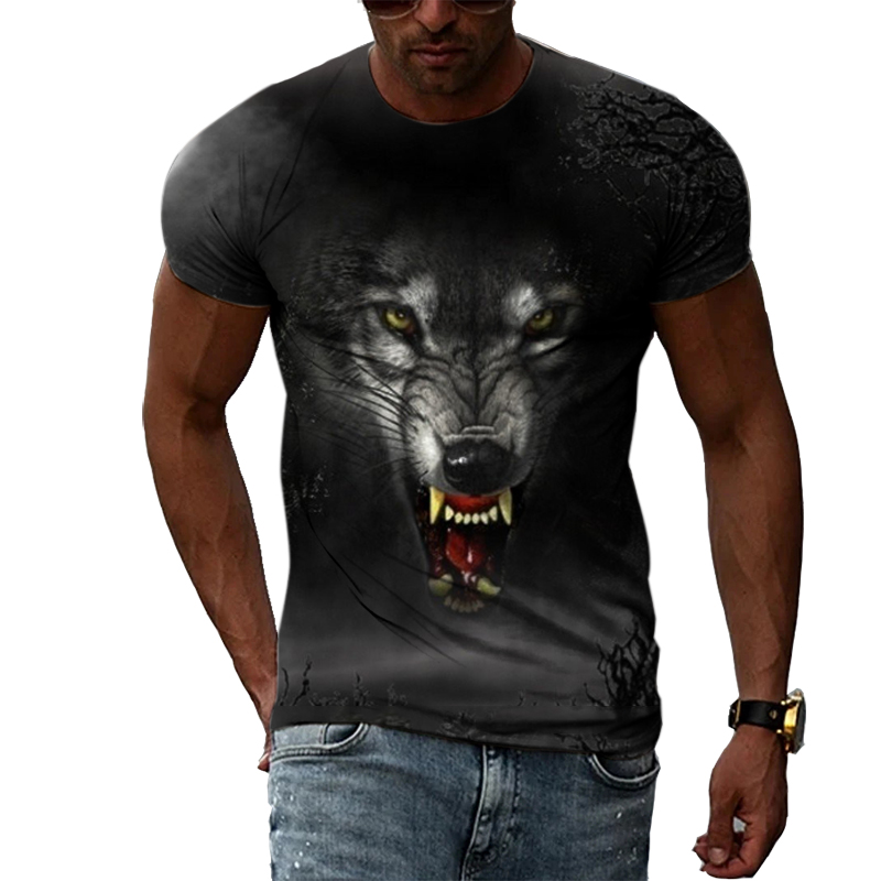 Casual Mannen Animal Print T-s - Street Fashion Elements recensie en prijs