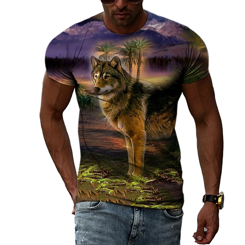 Casual Mannen Animal Print T-s - Street Fashion Elements recensie en prijs