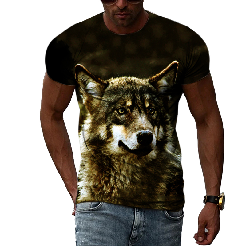 Casual Mannen Animal Print T-s - Street Fashion Elements recensie en prijs