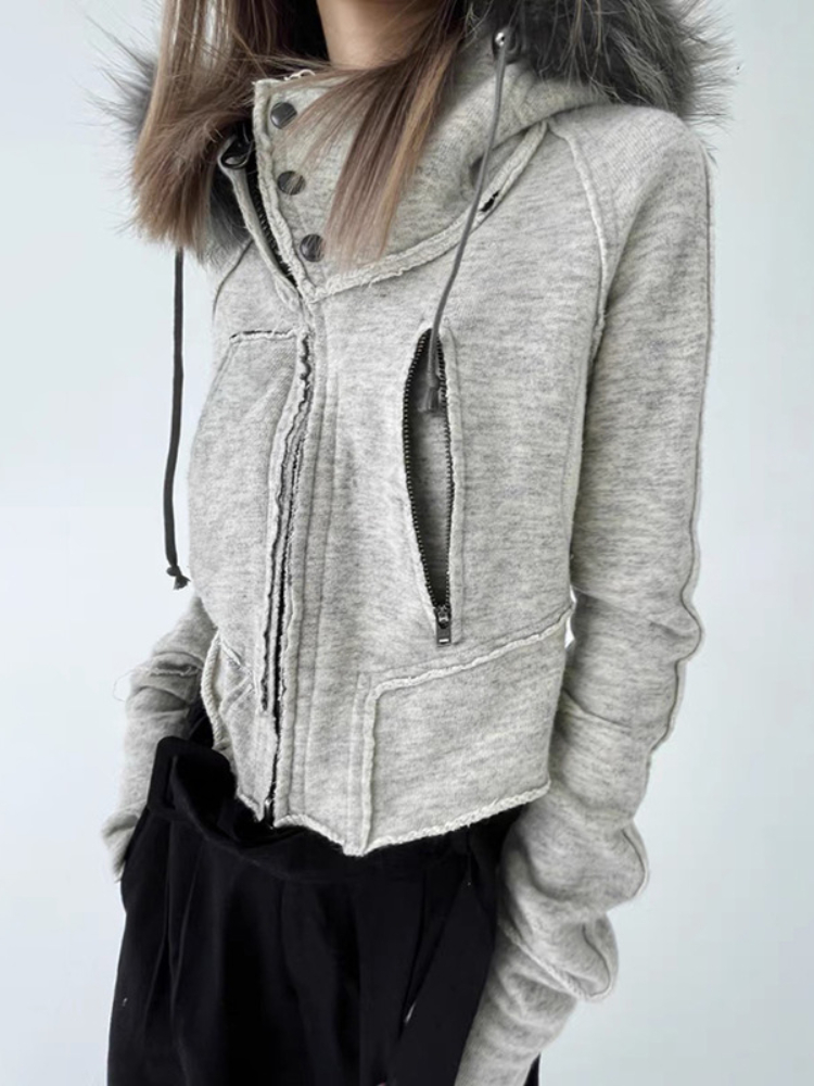 Vintage Mode Zip Up Dames Swea - Street Fashion Zip Up Hoodie recensie en prijs