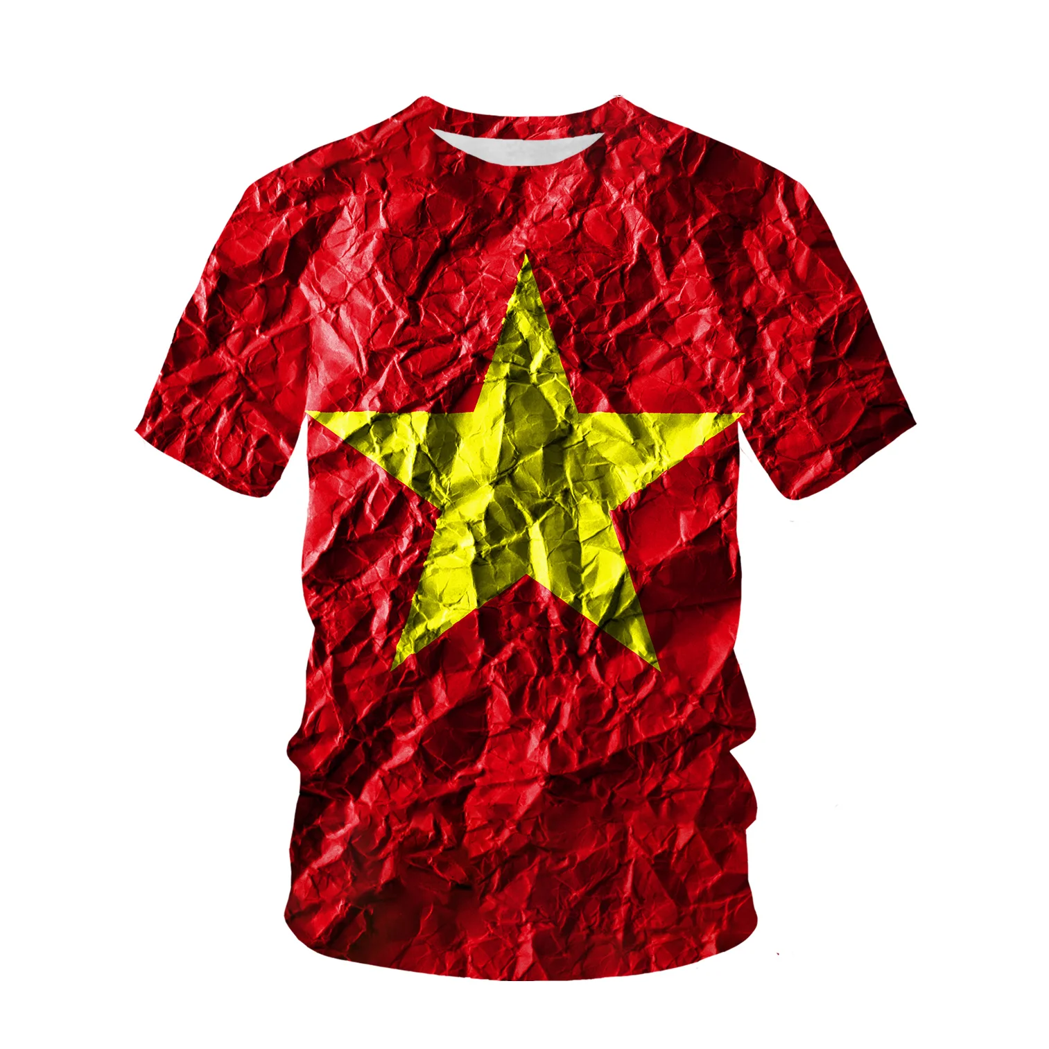 Vietnam Vlag Patroon 3D Gedruk - Street Fashion Vietnam recensie en prijs